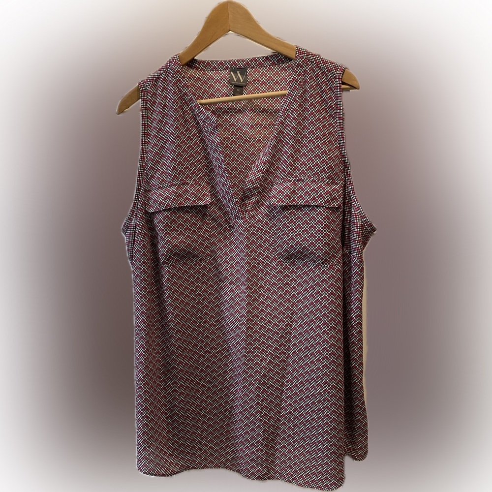 Worthington Sleeveless Blouse - 1X - EUC